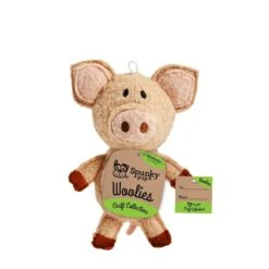 Spunky Pup Woolies Plush Dog Toy -Vetn Pet Direct Store woolies pig