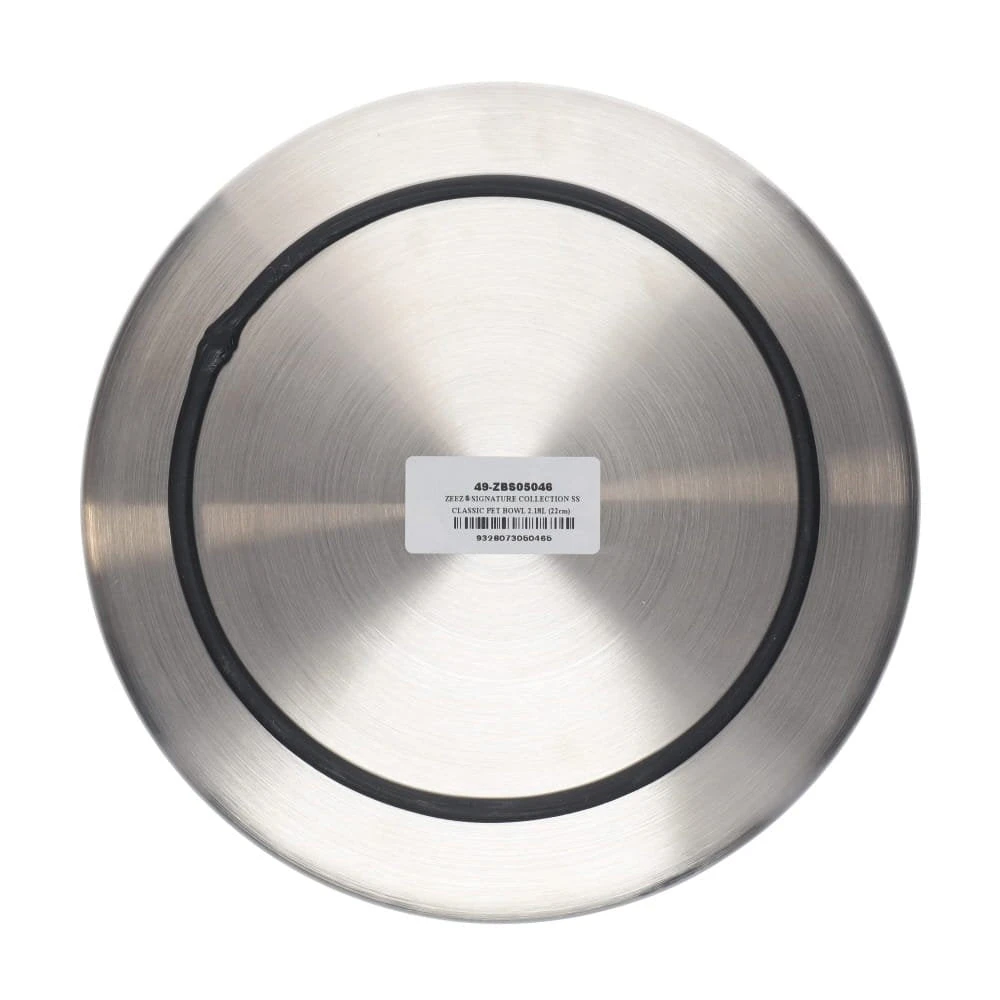 ZEEZ Signature Collection Stainless Steel Classic Pet Bowl 2 ZEEZ Signature Collection Stainless Steel Classic Pet Bowl - Image 2