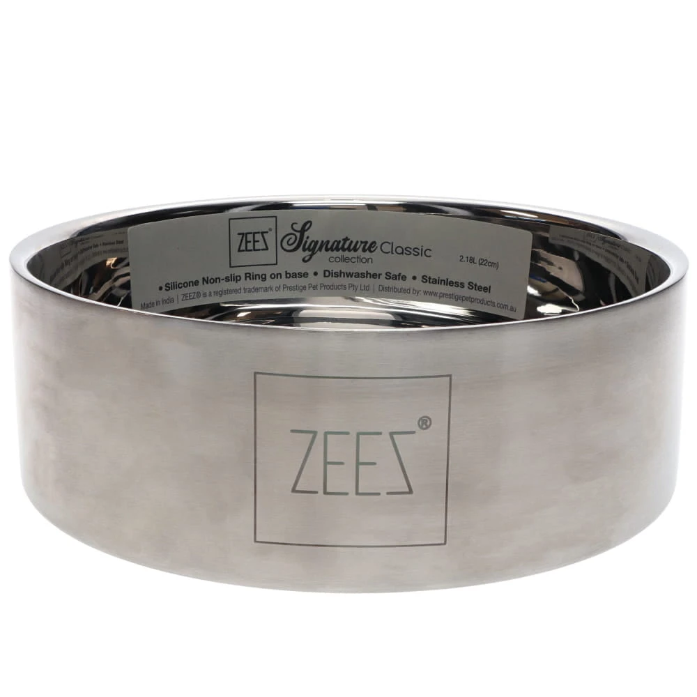 ZEEZ Signature Collection Stainless Steel Classic Pet Bowl 5 ZEEZ Signature Collection Stainless Steel Classic Pet Bowl - Image 5