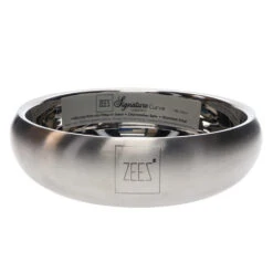 ZEEZ Signature Collection Stainless Steel Curved Pet Bowl -Vetn Pet Direct Store zeez curved bowl