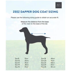 ZeeZ Dapper Dog Coat - Mint Green 12 ZeeZ Dapper Dog Coat - Mint Green -Vetn Pet Direct Store zeez dapper coat sizing