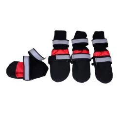 ZeeZ Waterproof Nylon Dog Boots - 4 Pack