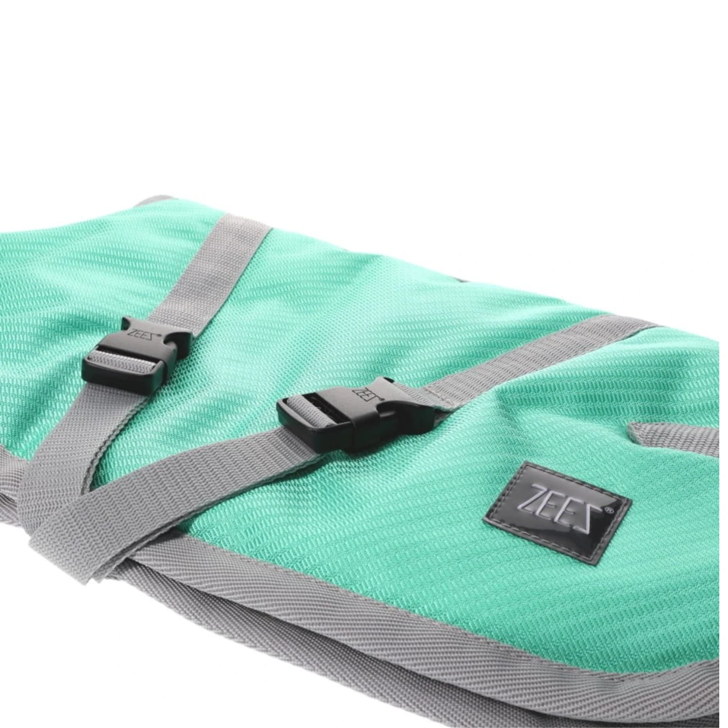 ZeeZ Supreme Dog Coat - Mint Green/Grey 2 ZeeZ Supreme Dog Coat - Mint Green/Grey - Image 2