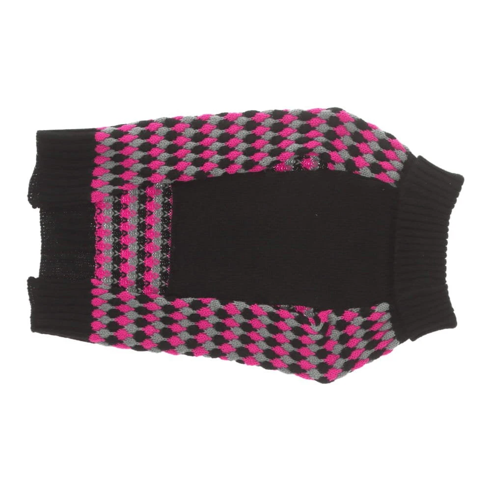 ZeeZ Knitted Sweater - Pink/Grey Diamond 3 ZeeZ Knitted Sweater - Pink/Grey Diamond - Image 3