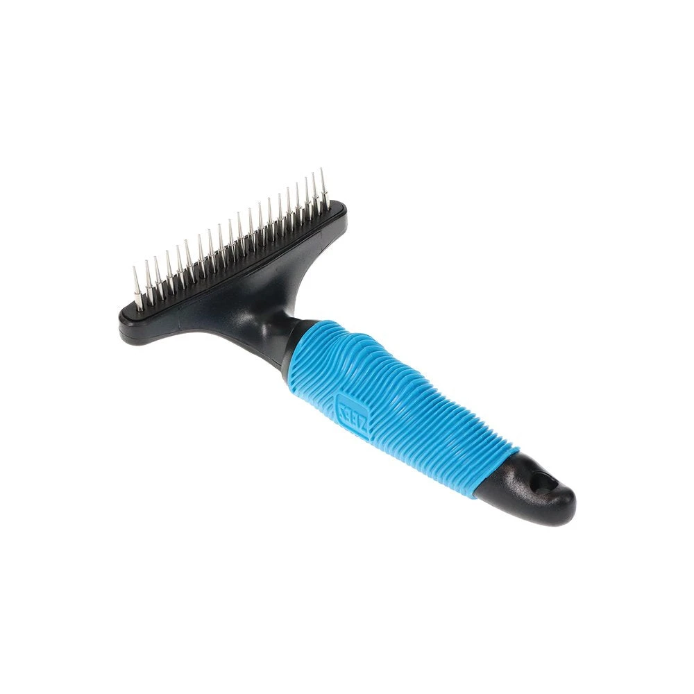 ZeeZ Comfort Single Row Rotating Teeth Undercoat Rake - 20 Teeth (Long Pins) 5 ZeeZ Comfort Single Row Rotating Teeth Undercoat Rake - 20 Teeth (Long Pins) - Image 5