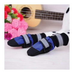 ZeeZ Waterproof Nylon Dog Boots - 4 Pack -Vetn Pet Direct Store zeez waterproof dog socks blue2