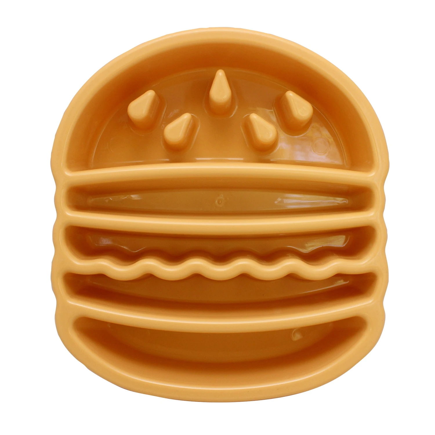 ZippyPaws Happy Bowl Slow Feeder - Hamburger 1 ZippyPaws Happy Bowl Slow Feeder - Hamburger