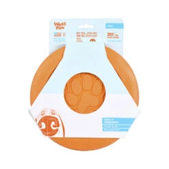 West Paw Zisc Flying Disc Fetch Toy -Vetn Pet Direct Store zisc orange