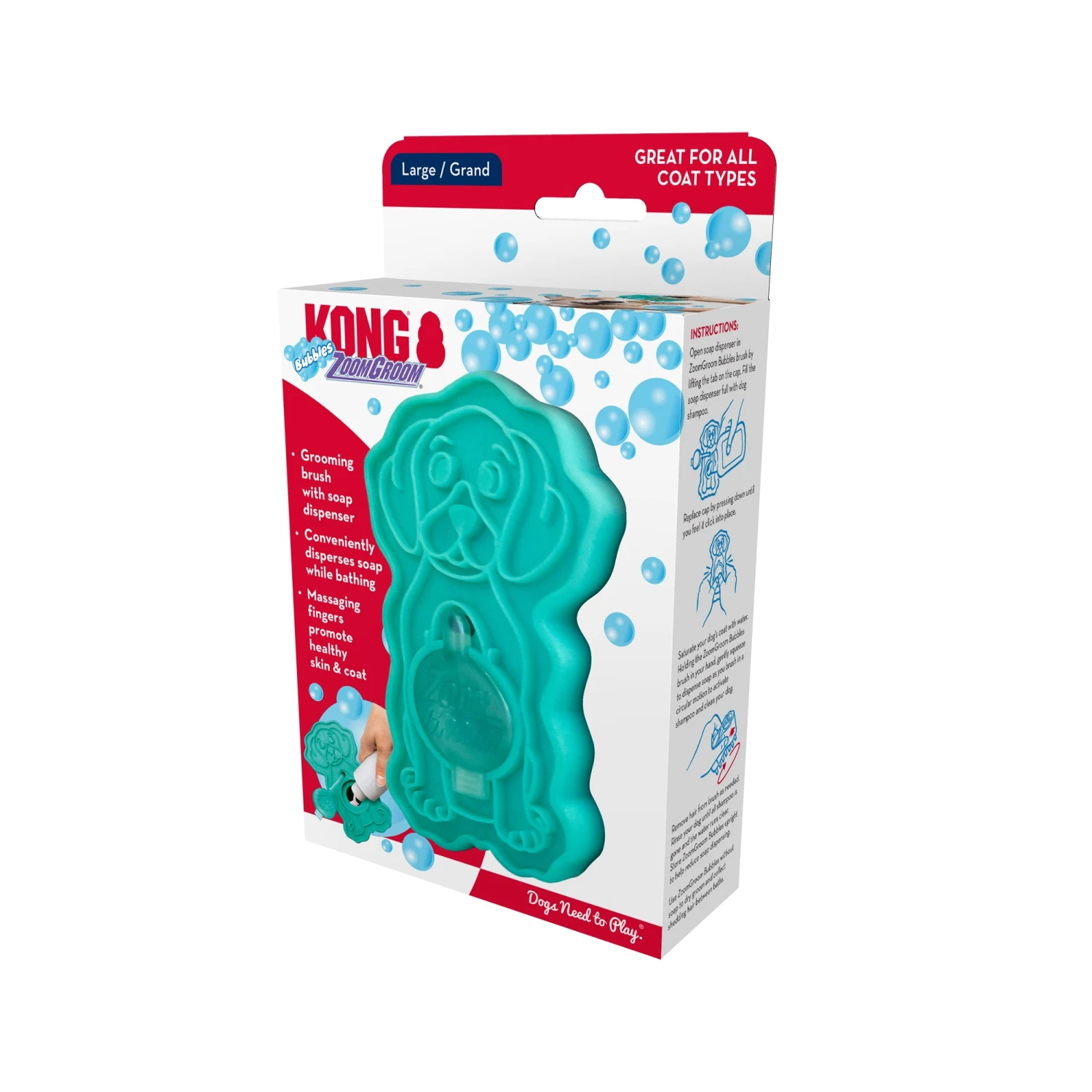 KONG ZoomGroom Bubbles 1 KONG ZoomGroom Bubbles