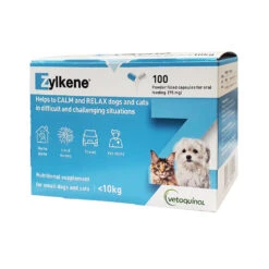Vetoquinol Zylkene Calm Capsules For Small Dogs & Cats <10kg - 100 Pack