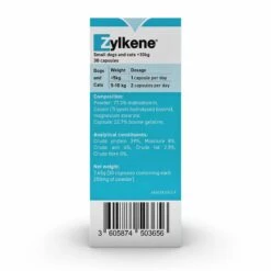 Vetoquinol Zylkene Capsules - Behavioural Support For Cats & Dogs 15 Vetoquinol Zylkene Capsules - Behavioural Support For Cats & Dogs -Vetn Pet Direct Store zylkene capsules 75mg box dose