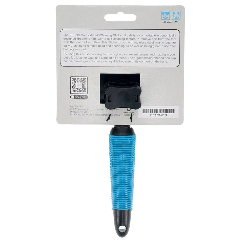 ZeeZ Comfort Self Cleaning Slicker Brush 7 ZeeZ Comfort Self Cleaning Slicker Brush - Image 7