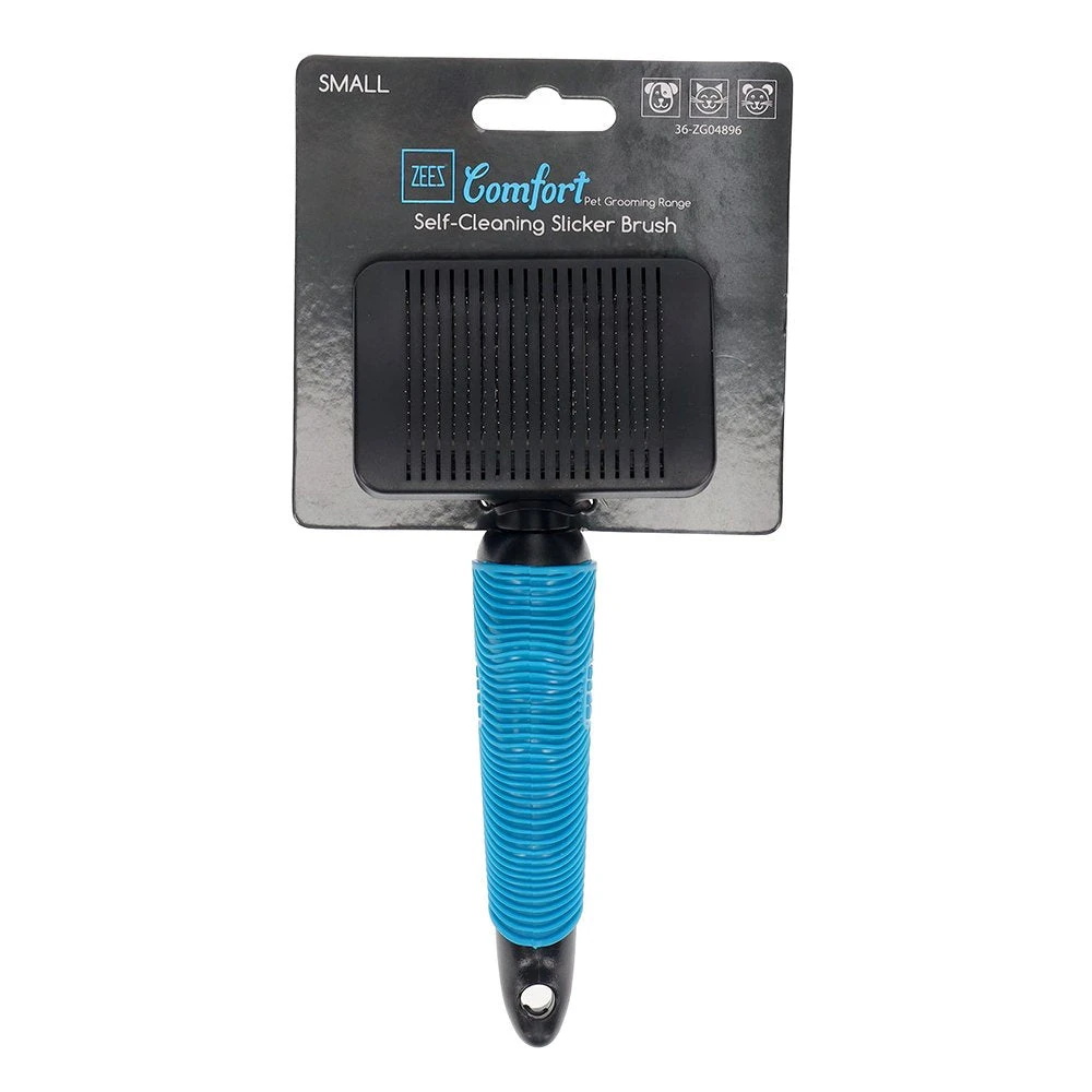 ZeeZ Comfort Self Cleaning Slicker Brush 1 ZeeZ Comfort Self Cleaning Slicker Brush