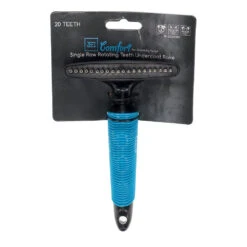ZeeZ Comfort Single Row Rotating Teeth Undercoat Rake - 20 Teeth (Long Pins)