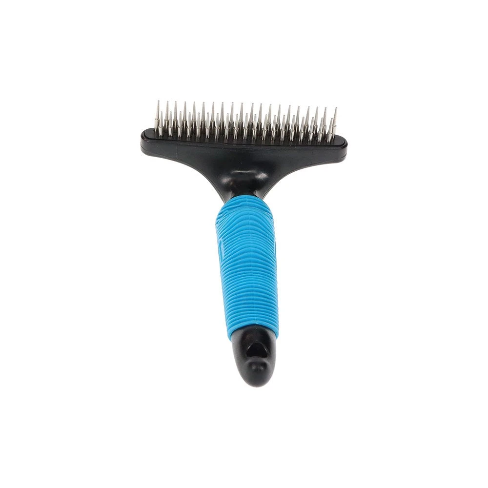 ZeeZ Comfort Double Row Rotating Teeth Undercoat Rake - 39 Teeth (Long Pins) 2 ZeeZ Comfort Double Row Rotating Teeth Undercoat Rake - 39 Teeth (Long Pins) - Image 2